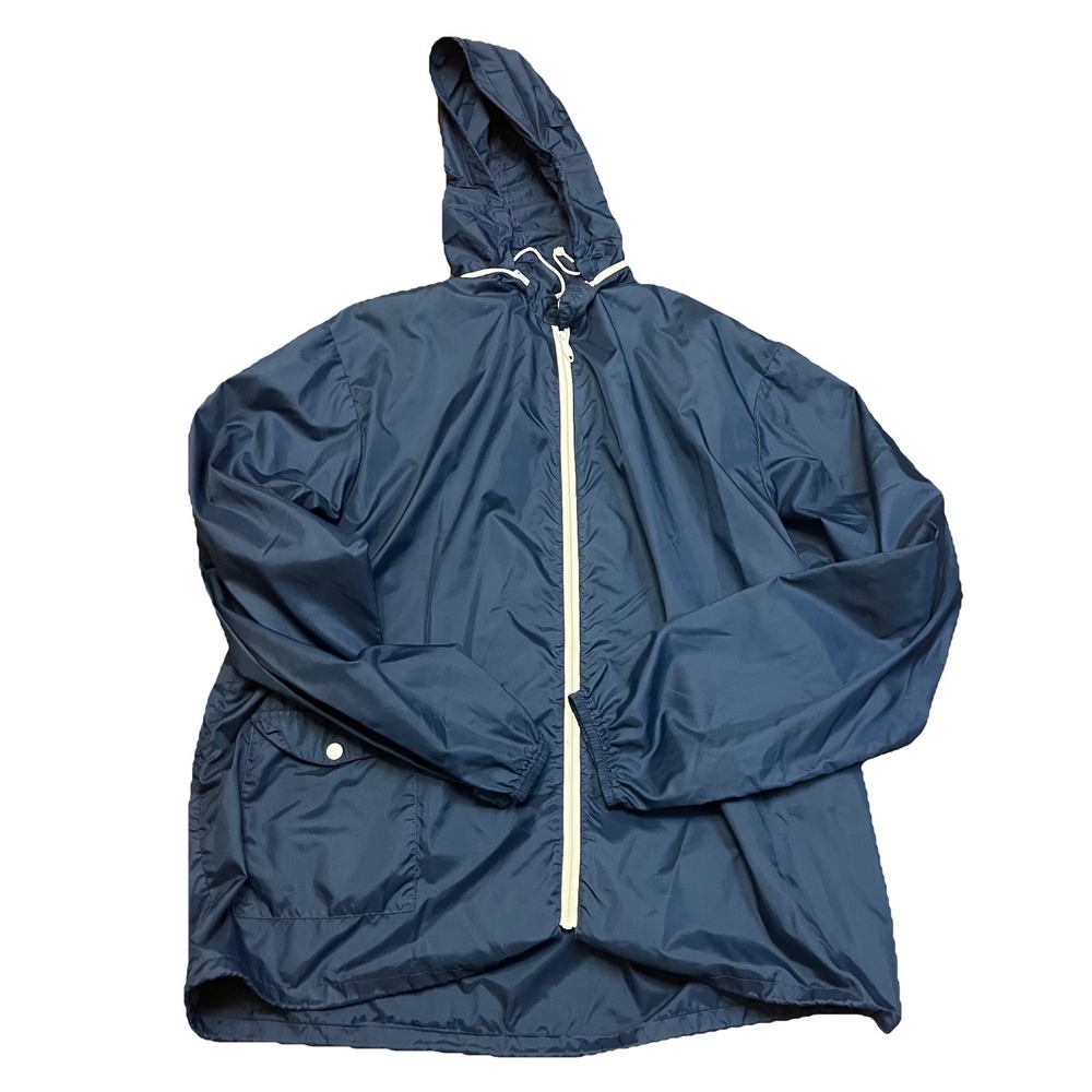 VINTAGE McGregor Jacket‎ Medium Blue Anti Breeze Full Zip Windbreaker 80s - Picture 3 of 12